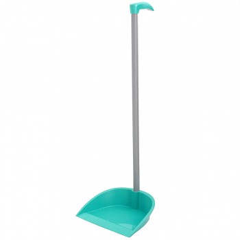 Совок для пола с длинной ручкой BEROSSI Clean Lux, мята, 317х264х757 мм, пластиковый AC37057000