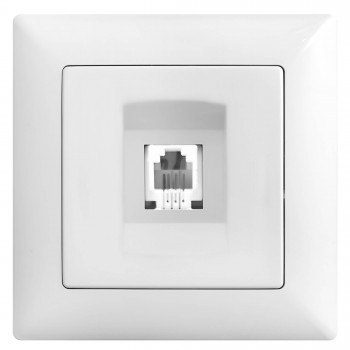 Priză pentru telefon Gunsan Visage instalare ascunsă albă VS2811120