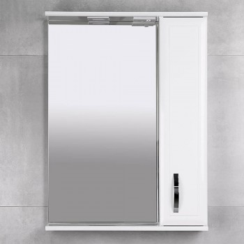 Dulap cu oglindă BAYRO Allure 613x754 mm dreapta alb