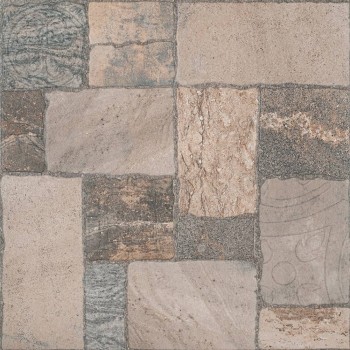 Gresie porțelanată pentru podea Cersanit Midway Brown Maro 420x420 mm PEI 4