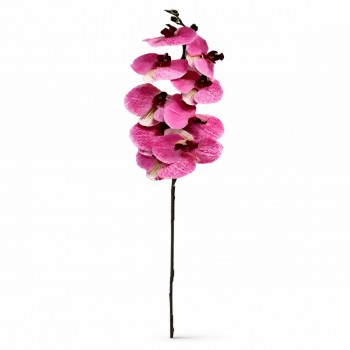 Orhidee artificiala bordo, floare decorativa 77 cm, DYH0854DC/11
