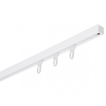 Șină pentru tavan din aluminiu cu 1 rând DE001 200 cm alb