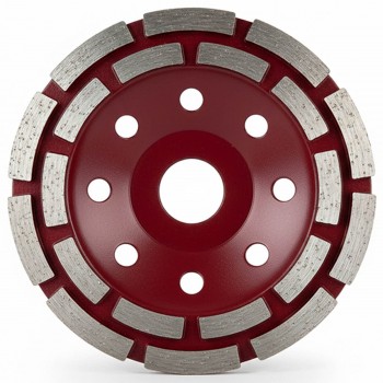 Cupă diamantată segmentată pentru șlefuirea betonului Hammer, 125x22,2 mm