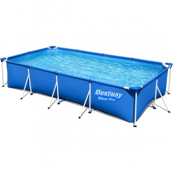 Бассейн прямоугольный Bestway STEEL PRO 400 х 211 х 81 см, со стальным каркасом, 5700 л
