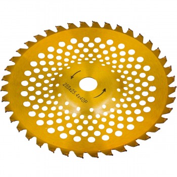 Disc pentru motocoasă și trimmer, dublu sens, 255 x 25,4 mm, 40 dinți, DT21X