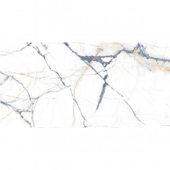 Gresie porțelanată pentru podea Atem Lockson Mix Polished albă 395x795 mm