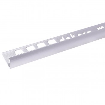 Profil din aluminiu pentru gresie Dekora 10 mm, colț extern, satin, 2.5 m