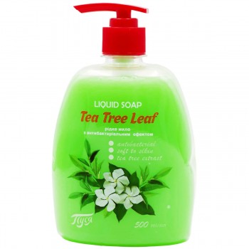 Жидкое мыло Пуся Tea Tree Leaf Листья чайного дерева 500 мл
