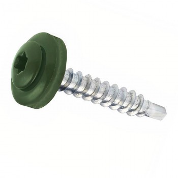 Șurub pentru acoperiș TX20 Wkret-met 4.8x35 mm pentru metal, verde închis (Art. 042716)