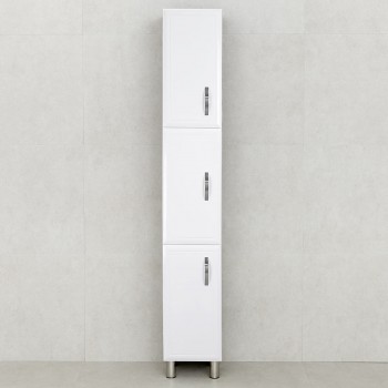 Dulap înalt pentru baie Bayro Allure 300x1900x298 mm de podea universal alb mat