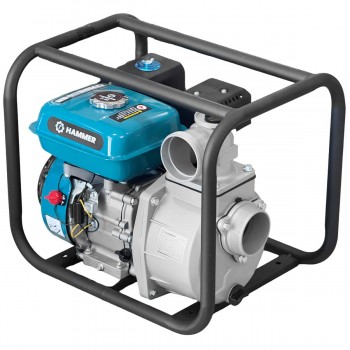 Motopompă pe benzină pentru apă curată Hammer HMB-80, 7 CP, 80 mm (3"), 1000 l/min, înălțime de refulare 26 m