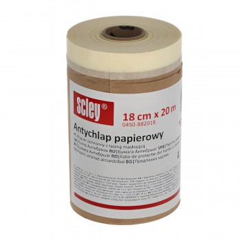 Hârtie de protecție cu bandă de mascare Scley seria 86, 18 cm x 20 m, 0450-862018