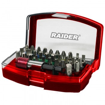 Set de biți Raider Accessories 1/4 inch, 32 buc. (Art. 158901)