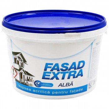Vopsea acrilică pentru fațade Supraten FASAD EXTRA albă 12.6 kg