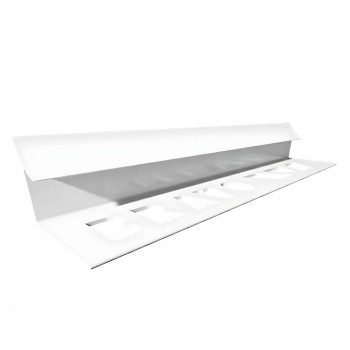 Colț intern PVC pentru gresie ceramică 9 mm, 2.5 m, Dekora alb