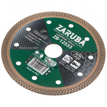 Диск алмазный Zaruba X-Type 125х22,23 мм, толщина 1,3 мм для керамогранита, плитки, гранита, мрамора ZB-12533
