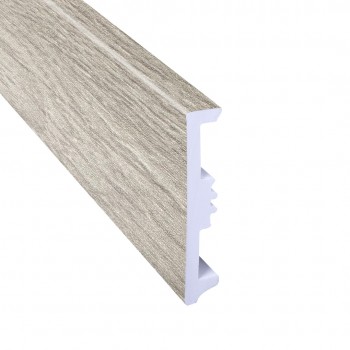 Плинтус из дюрополимера HDPS Arbiton STIQ XL Дуб Ницца 130 STX810 WOOD, 80 х 15 мм, 2200 мм