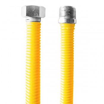 Шланг для газа EFE Flex 1/2 ВР х 1/2 НР 80 см желтый