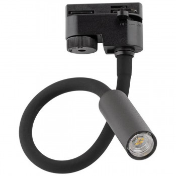 Corp de iluminat pe șină TK Lighting Tracer Lagos Flex monofazat, G9, negru, IP20 (Art. 4957)