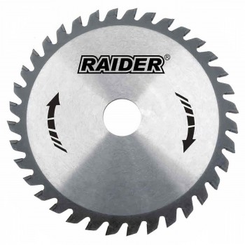 Disc pentru ferestrău pentru lemn Raider 160x20 mm, 24 dinți, carbură tungsten (Art. 163106)