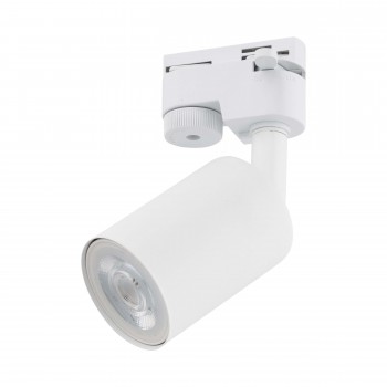 Corp de iluminat pe șină TK Lighting TRACER GU10, monofazat, alb, IP20, d.140x160 mm (Art. 5686)