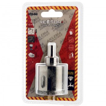 Коронка алмазная с центрирующим сверлом 40 мм VECTOR+ VDX-640