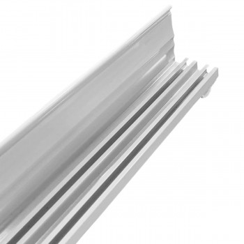 Șină pentru tavan din aluminiu cu 2 rânduri 300 cm alb