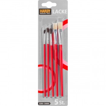 Set de pensule pentru vopsit HARDY 5 bucăți, 214 mm, păr natural 11 mm 0280-130005