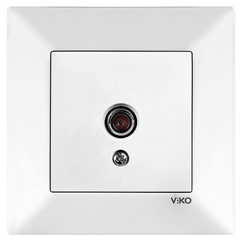Розетка телевизионная проходная 12DB Viko Meridian белая 90970060