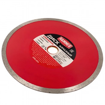 disk-almaznyjj-sploshnojj-dlja-rezki-keramogranita-hammer-flex-230x25-4kh2-2-mm-art-206-224
