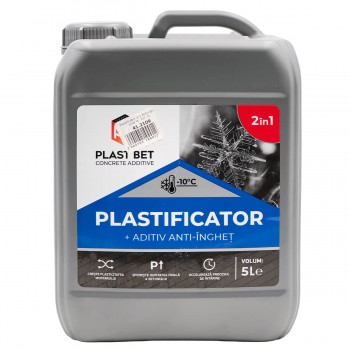Plastificator pentru beton Plast Bet 2 în 1 antiîngheț până la -10°C, 5 L