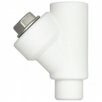 Фильтр косой полипропиленовый Sereneplast 32 мм х 1″, белый, сетчатый для воды