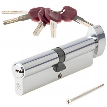 Mecanism cilindric Code Deco ZM-110-C-CR crom 55x55 mm, 5 chei