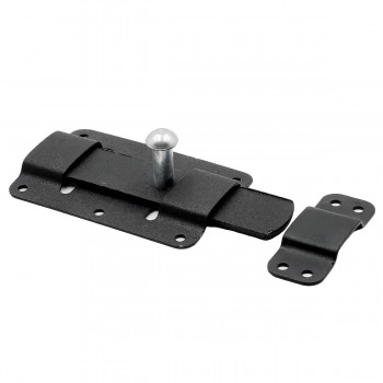 Zăvor aplicat plat negru M077