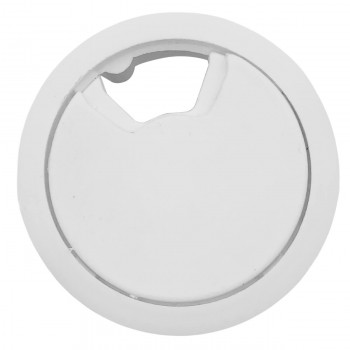 Dop mobilă priză comunicare pentru cabluri rotundă d.60 mm alb