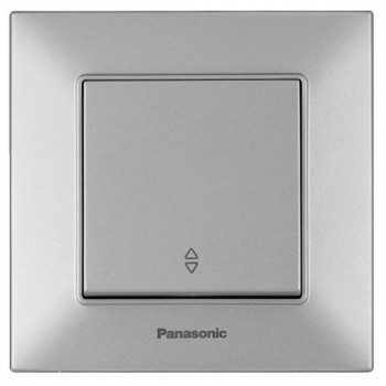 Переключатель Panasonic Arkedia Slim одноклавишный проходной серебряный WKTT0003-2SL