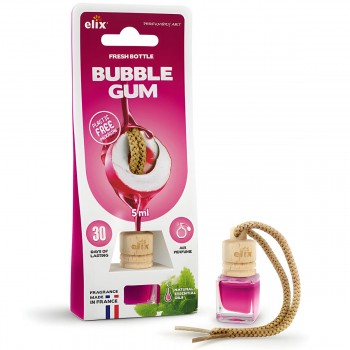 Ароматизатор для автомобиля подвесной флакон Elix Fresh Bottle Bubble Gum 5 мл W-FB005-BG