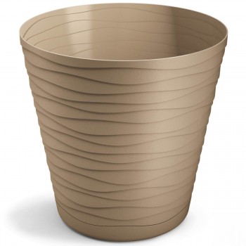 Ghiveci pentru flori Don-Plast Tedi DT25, d.250x250 mm, din plastic, bej