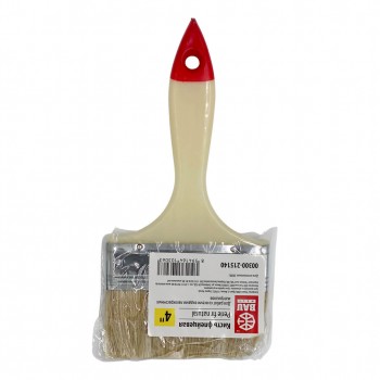 Perie plată Bau Welt 4", fibre naturale, cu mâner din plastic (Art. 00300-215140)