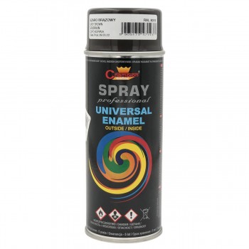 Spray email Champion Color UNIVERSAL ENAMEL gri-maro lucios, RAL 8019, 400 ml