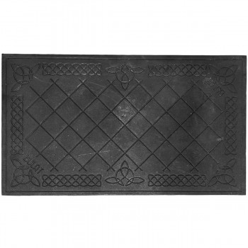 Plită pentru sobă din fontă decorativă, fără cerc, 710x410x15 mm