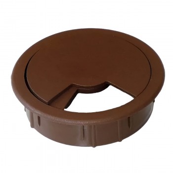 Dop mobilă priză comunicare pentru cabluri rotundă d.60 mm maro