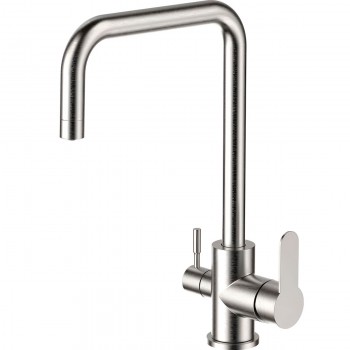 Baterie pentru bucătărie Frap F 43801 manetă dublă, oțel inoxidabil, pentru filtru 2 în 1