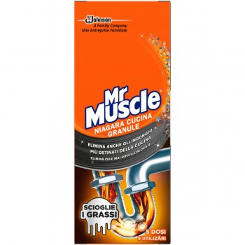 Granule pentru desfundarea țevilor Mr Muscle Niagara, 250 g