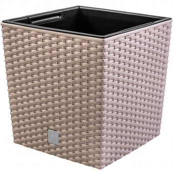 Горшок для цветов Prosperplast Rato Low 9,8 л, 22,3х22,3х22,8 см, мокко DRTS225L-7529U