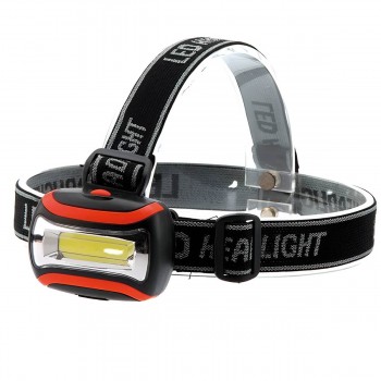 Налобный фонарь COB LED Strong Light CY-2068, 3 режима, 3xAAA, ABS пластик