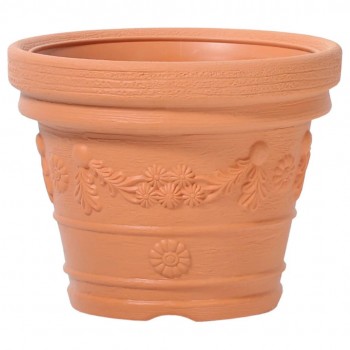 Цветочный горшок Prosperplast Decora DBDE39-R736 390х315 мм, 19 л, пластиковый, для дома и сада