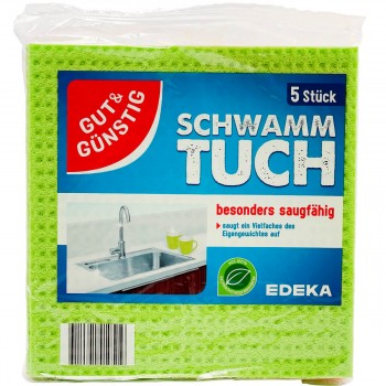 Lavete de curățenie EDEKA 5 bucăți super absorbante pentru uz casnic