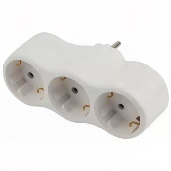 razvetvitel-trojjnik-elmos-2p-e-16a-220v-ip20-s-zazemleniem