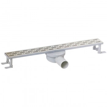 Rigolă de duș cu grilă din oțel inoxidabil BATHLINE Style Legal 400 mm, lateral, Ø50 mm, 4084-40